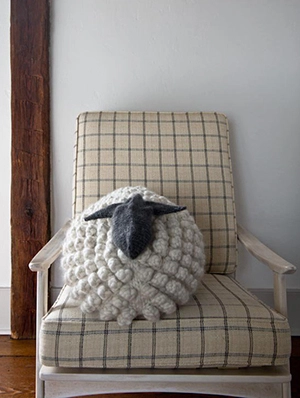 Bobble Sheep Pillow in Gentle Giant | Purl Soho