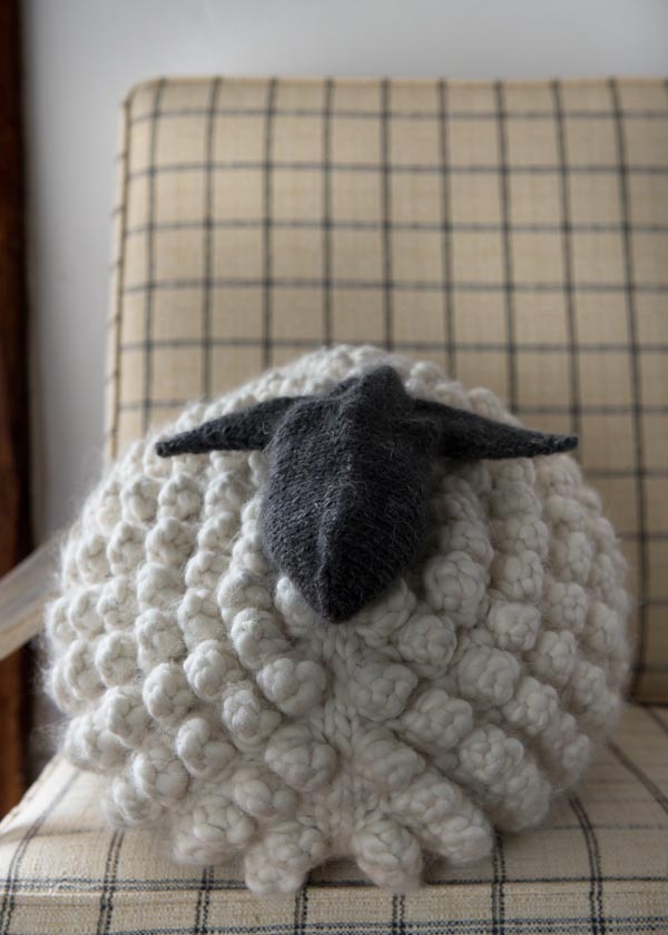 Bobble Sheep Pillow in Gentle Giant | Purl Soho