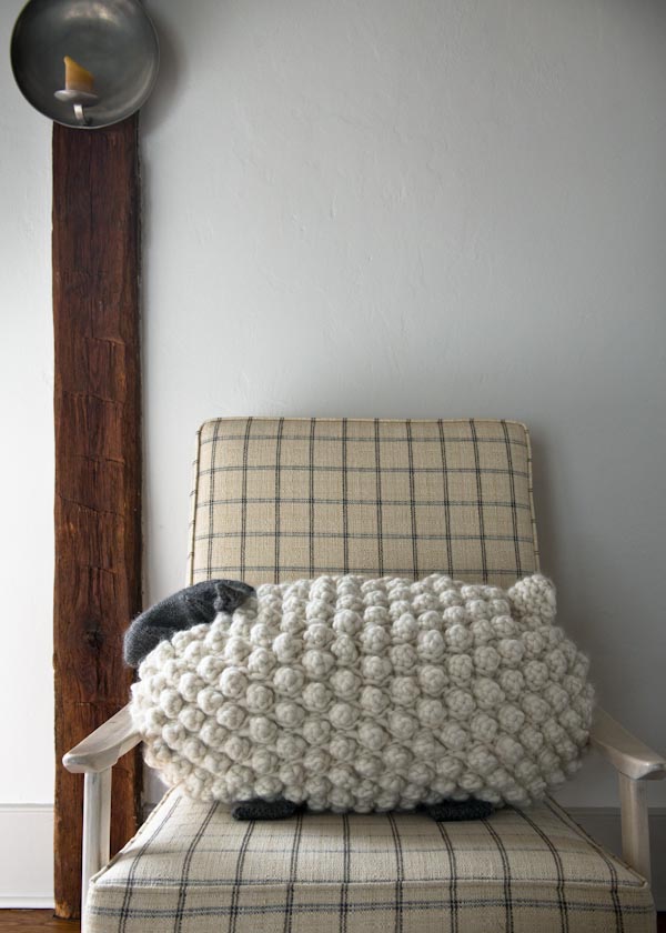 Bobble Sheep Pillow in Gentle Giant | Purl Soho