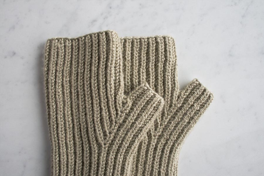 Fisherman’s Rib Hand Warmers | Purl Soho