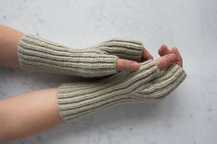 Fisherman’s Rib Hand Warmers | Purl Soho