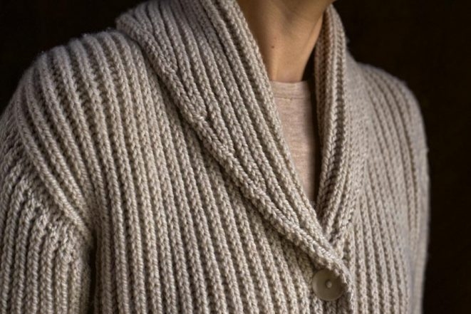 Top-Down Shawl Collar Cardigan | Purl Soho