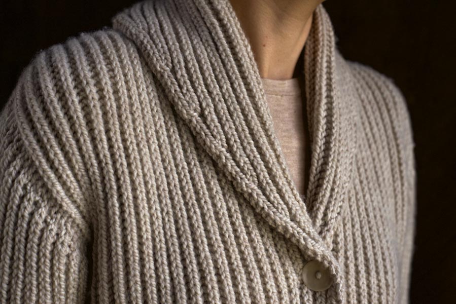 Top-Down Shawl Collar Cardigan | Purl Soho