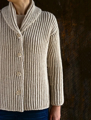 Top-Down Shawl Collar Cardigan | Purl Soho