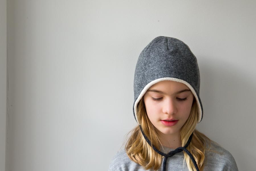 Wool + Cotton Sewn Ear Flap Hat | Purl Soho