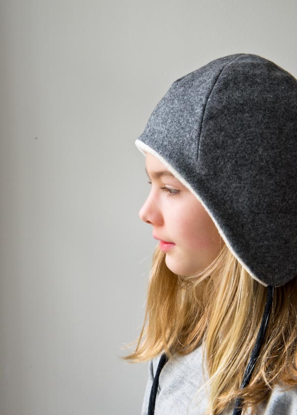 Wool + Cotton Sewn Ear Flap Hat | Purl Soho