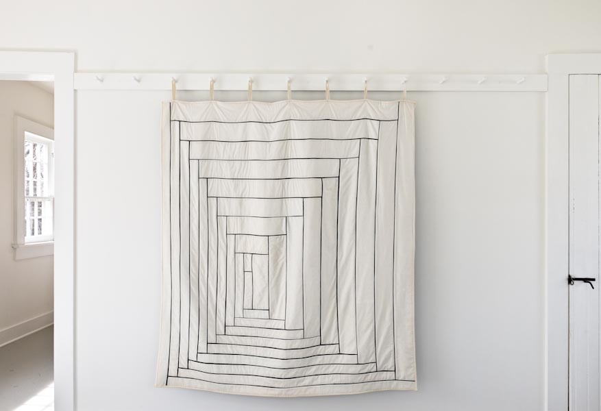 Fine Line Log Cabin Quilt | Purl Soho