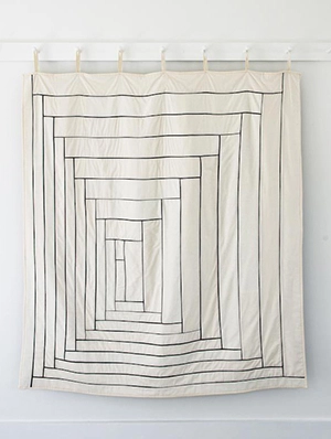 Fine Line Log Cabin Quilt | Purl Soho