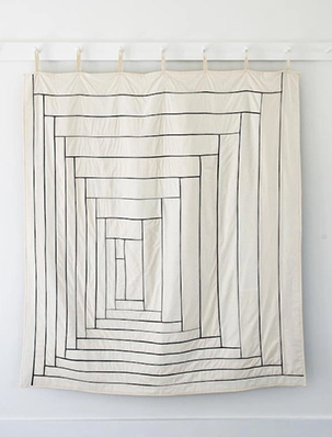 Fine Line Log Cabin Quilt | Purl Soho