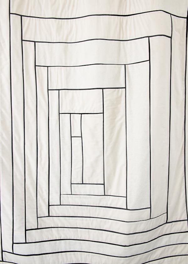 Fine Line Log Cabin Quilt | Purl Soho