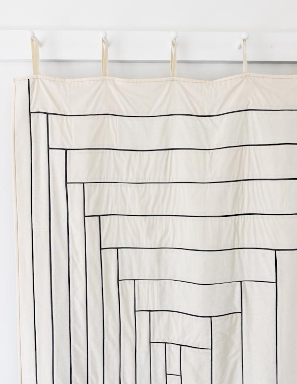 Fine Line Log Cabin Quilt | Purl Soho