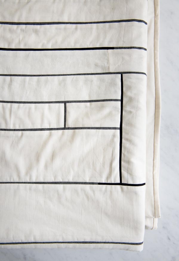 Fine Line Log Cabin Quilt | Purl Soho