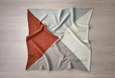 Crochet Four Points Baby Blanket