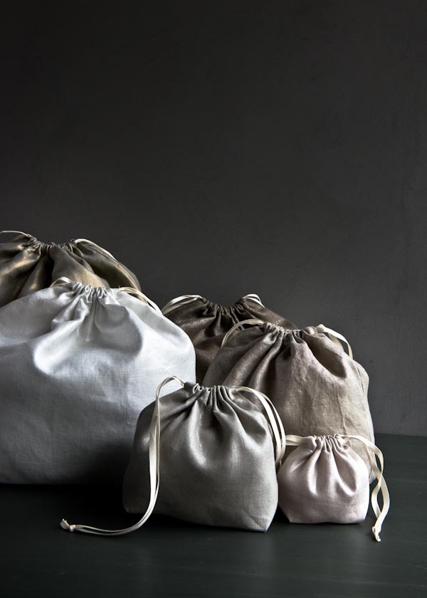 Easy Drawstring Bags in Mineral Linen - Purl Soho, Beautiful Yarn For  Beautiful KnittingPurl Soho