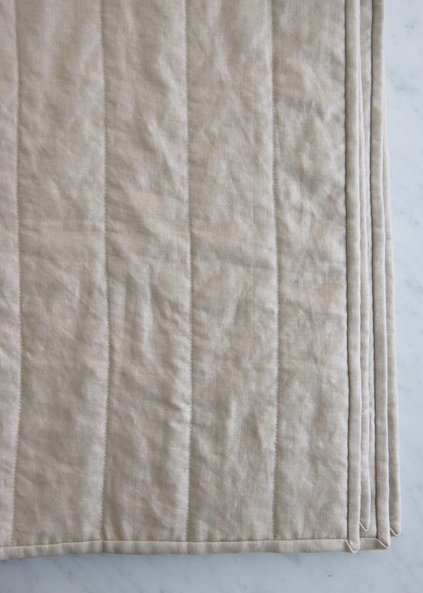 Wholecloth Quilts in Mineral Linen | Purl Soho