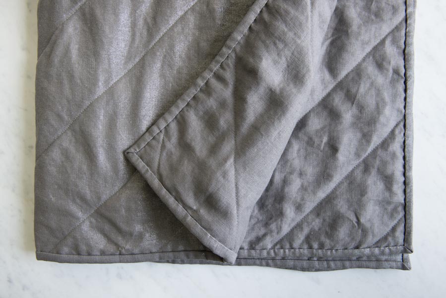 Wholecloth Quilts in Mineral Linen | Purl Soho