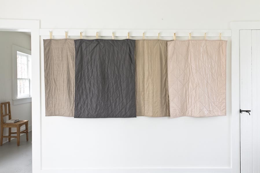 Wholecloth Quilts in Mineral Linen | Purl Soho