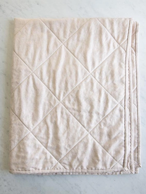 Wholecloth Quilts in Mineral Linen | Purl Soho