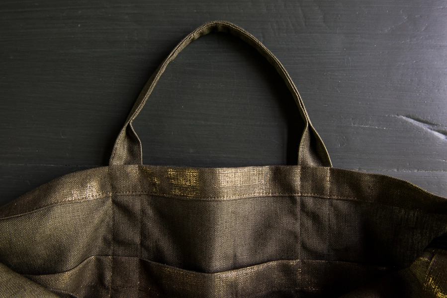 Hand Tote in Mineral Linen | Purl Soho