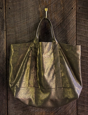 Hand Tote in Mineral Linen | Purl Soho