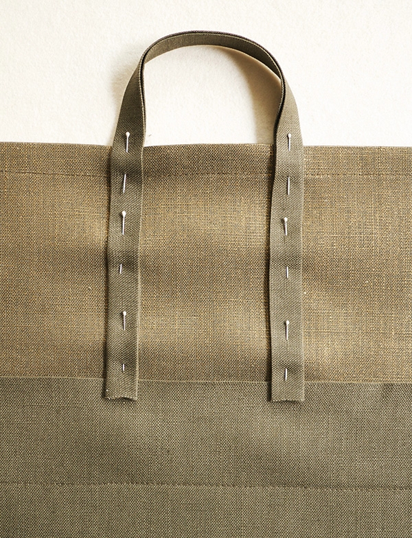 Hand Tote in Mineral Linen | Purl Soho