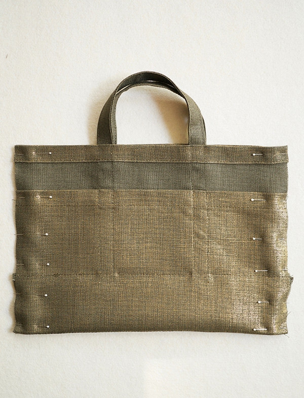 Hand Tote in Mineral Linen | Purl Soho