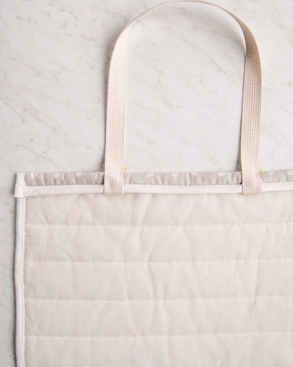 Puffy Tote in Nani Iro’s Quilted Double Gauze | Purl Soho