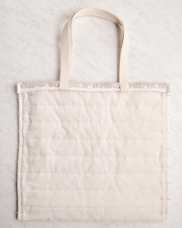 Puffy Tote in Nani Iro’s Quilted Double Gauze | Purl Soho