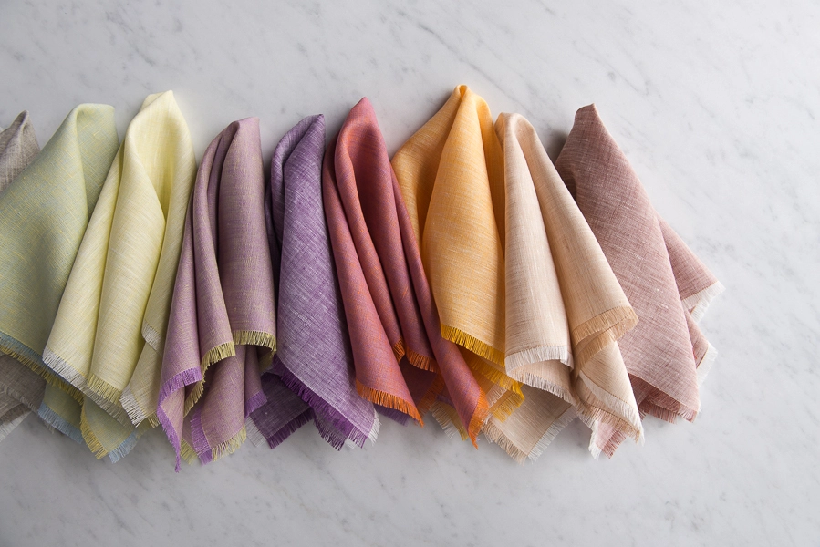 Fringed Cloth Napkins and Napkin Rings Pattern