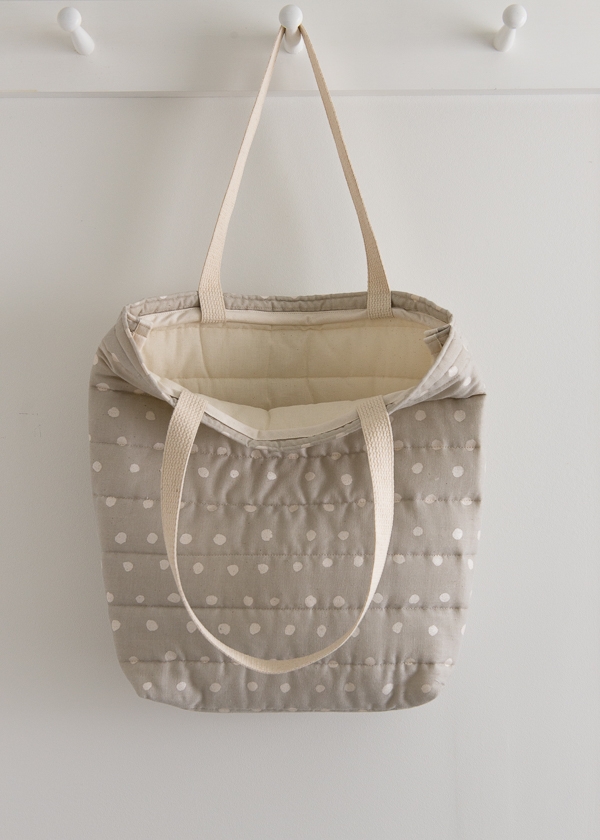 Puffy Tote in Nani Iro’s Quilted Double Gauze | Purl Soho