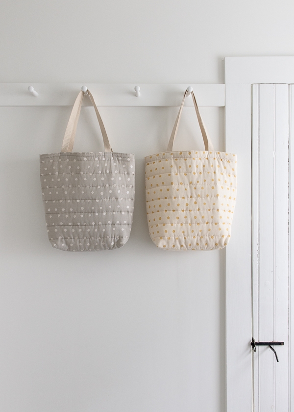 Puffy Tote in Nani Iro’s Quilted Double Gauze | Purl Soho