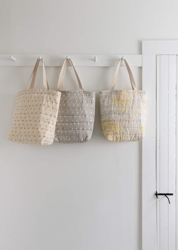 Puffy Tote in Nani Iro’s Quilted Double Gauze | Purl Soho