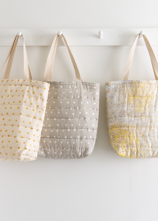 Puffy Tote in Nani Iro’s Quilted Double Gauze | Purl Soho