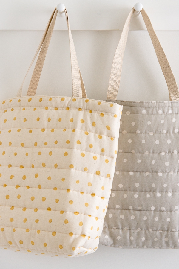 Puffy Tote in Nani Iro’s Quilted Double Gauze | Purl Soho