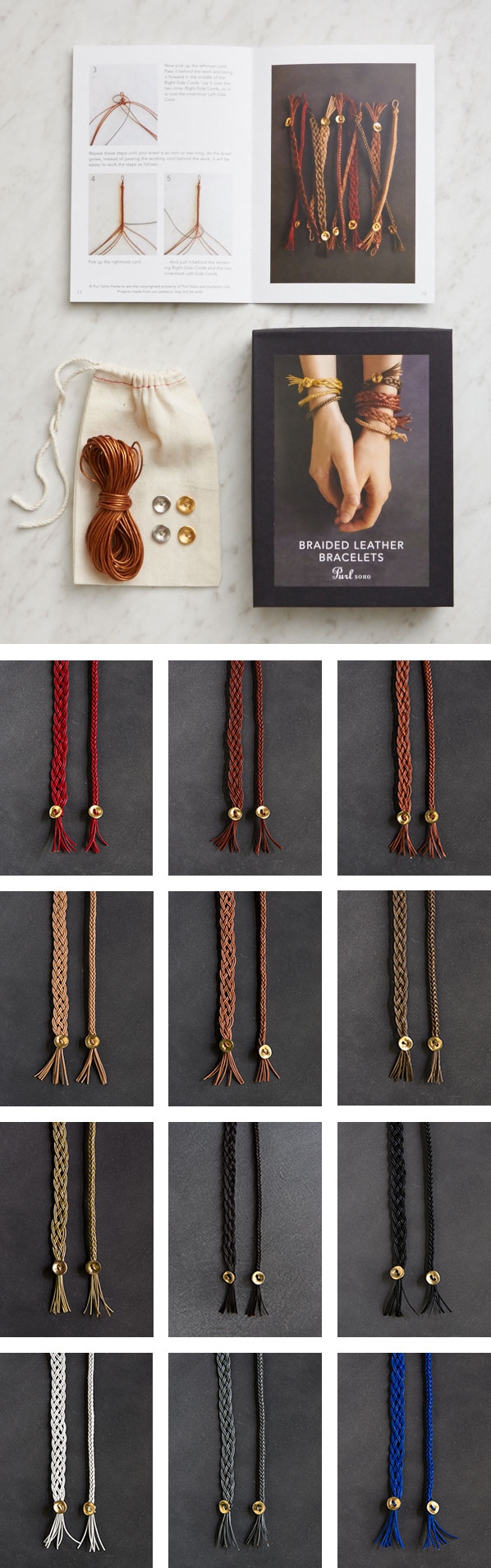 Braided Leather Bracelets for Valentine’s Day | Purl Soho