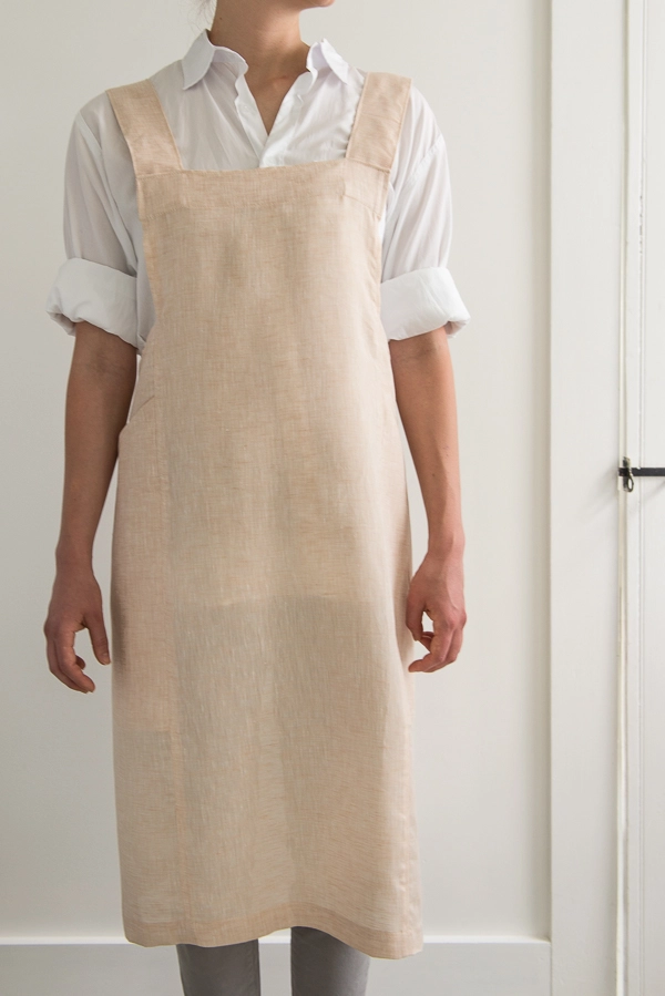 Cross Back Apron in Watercolor Linen - Purl Soho, Beautiful Yarn For  Beautiful KnittingPurl Soho