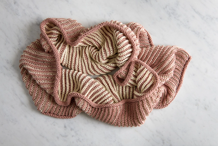 Two-Color Cotton Cowl | Purl Soho