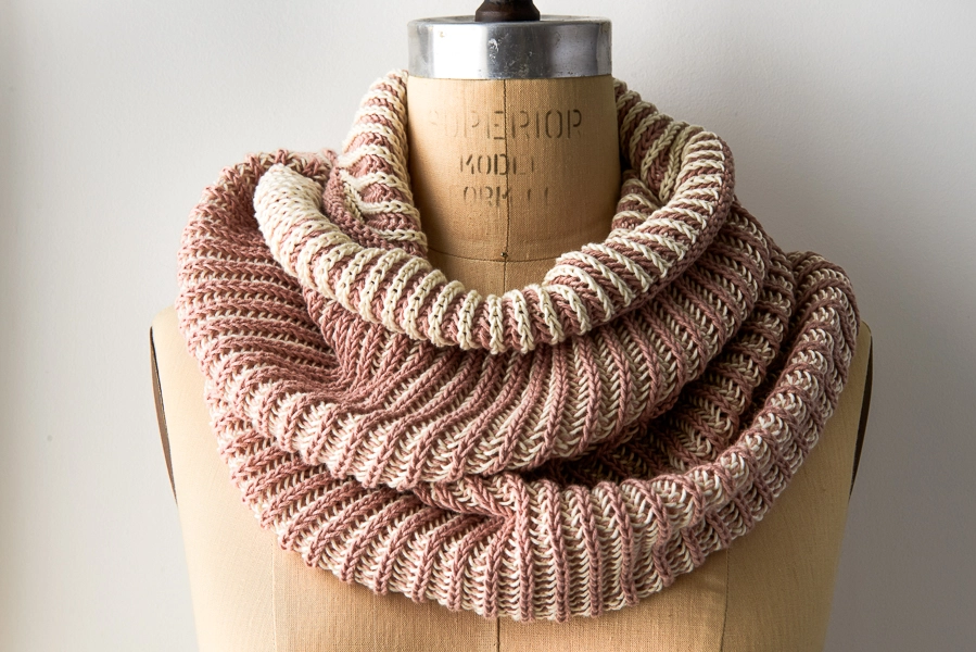 Two-Color Cotton Cowl | Purl Soho