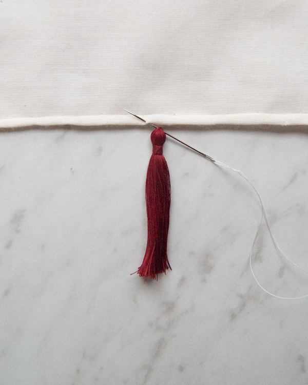 Rolled Hem Tassel Wrap | Purl Soho