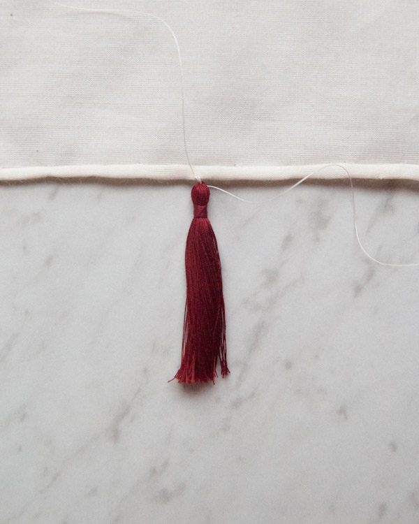 Rolled Hem Tassel Wrap | Purl Soho