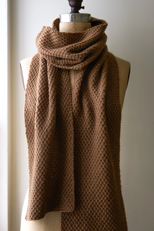 Double Seed Stitch Scarf Purl Soho Beautiful Yarn For