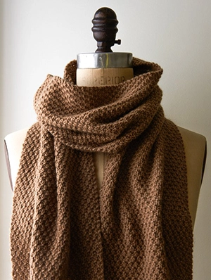 Double Seed Stitch Scarf | Purl Soho