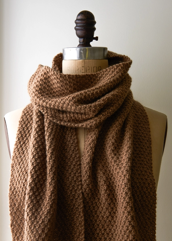Double Seed Stitch Scarf - Purl Soho | Beautiful Yarn For