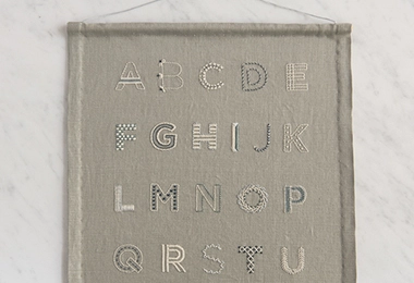Learn to Embroider an Alphabet Sampler