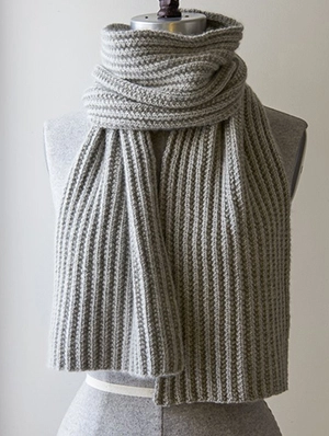 Mistake Rib Scarf in Cashmere Merino Bloom | Purl Soho