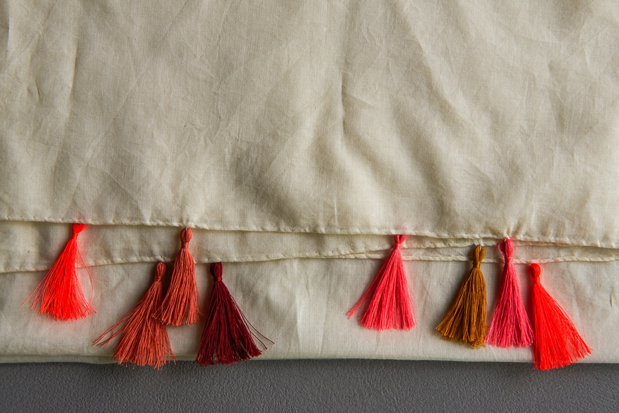 Rolled Hem Tassel Wrap | Purl Soho