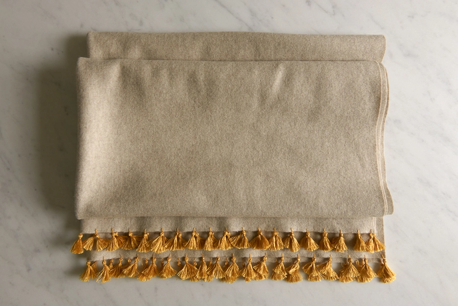 Wool Wrap with Silk Tassels | Purl Soho