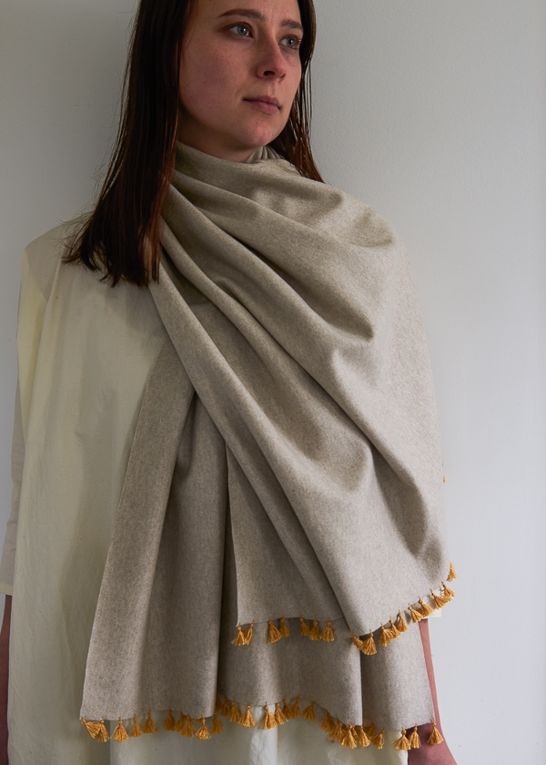 Wool Wrap with Silk Tassels | Purl Soho