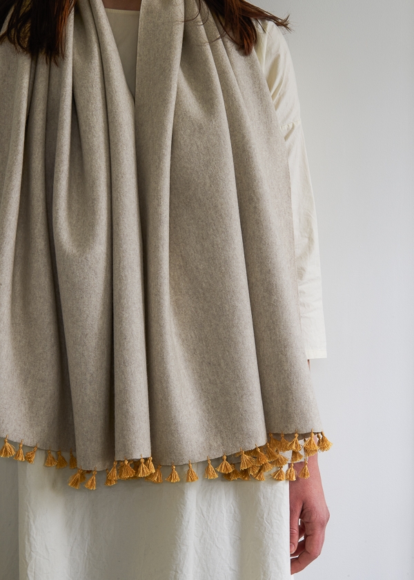 Wool Wrap with Silk Tassels | Purl Soho