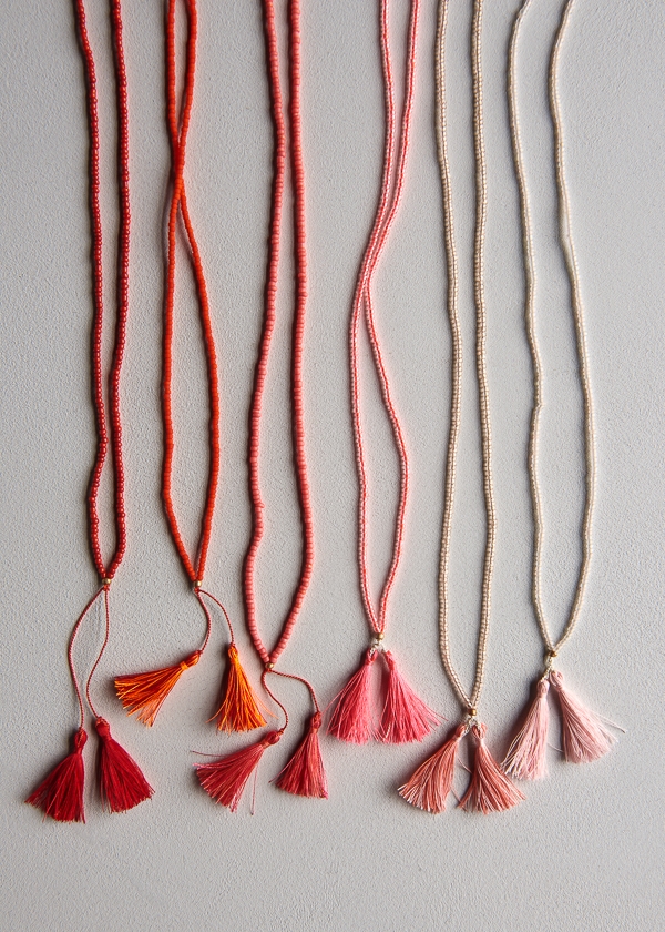 Beads + Tassels Necklaces for Valentine’s Day | Purl Soho